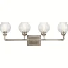 Industrial Historic Globe Vanity Light - 4 Light