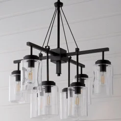 Industrial Oasis Outdoor Chandelier - 8 Light