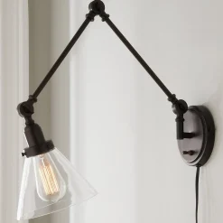 Industrial Triangle Shade Swing Arm