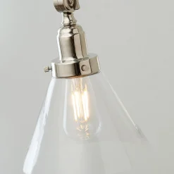 Industrial Triangle Shade Swing Arm