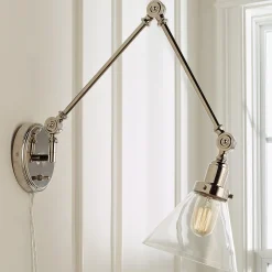 Industrial Triangle Shade Swing Arm