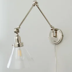 Industrial Triangle Shade Swing Arm