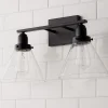 Industrial Triangle Shade Vanity Light - 2 Light