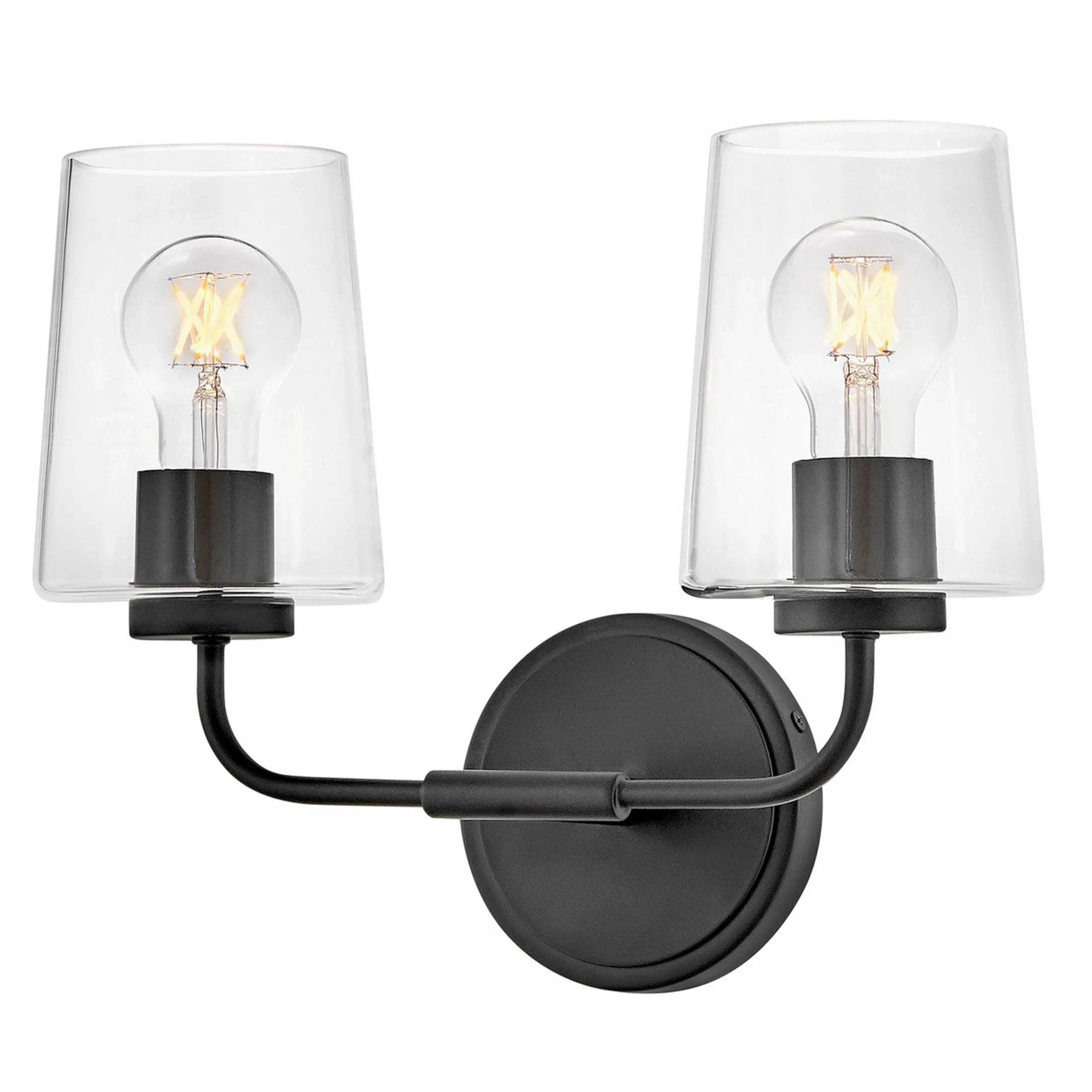 Jeida Clear Glass Vanity Light - 2 Light