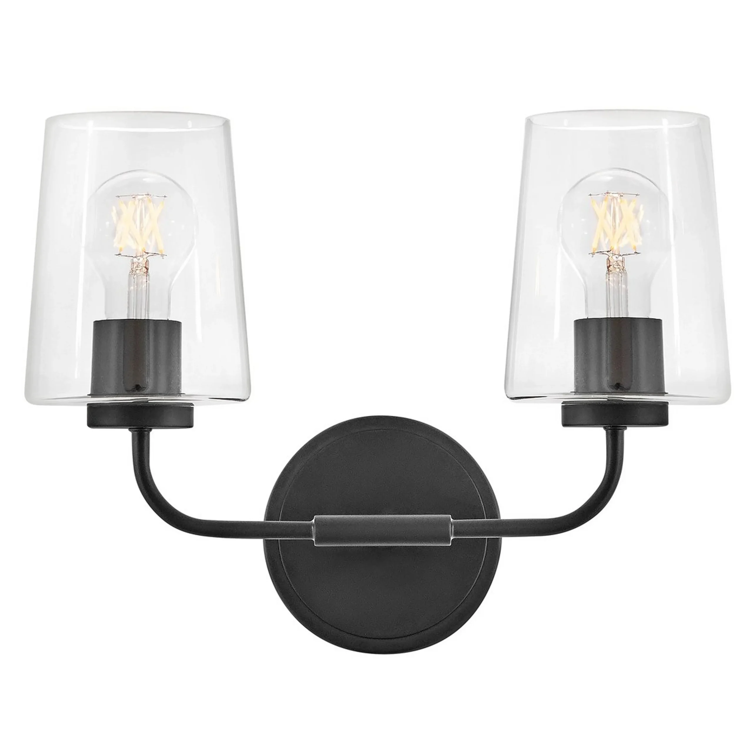 Jeida Clear Glass Vanity Light - 2 Light