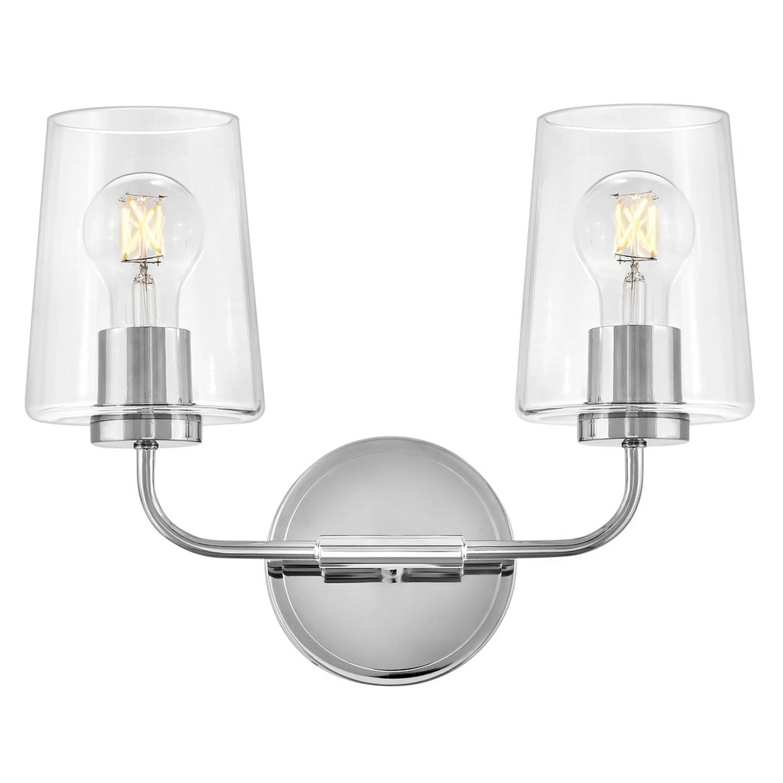 Jeida Clear Glass Vanity Light - 2 Light