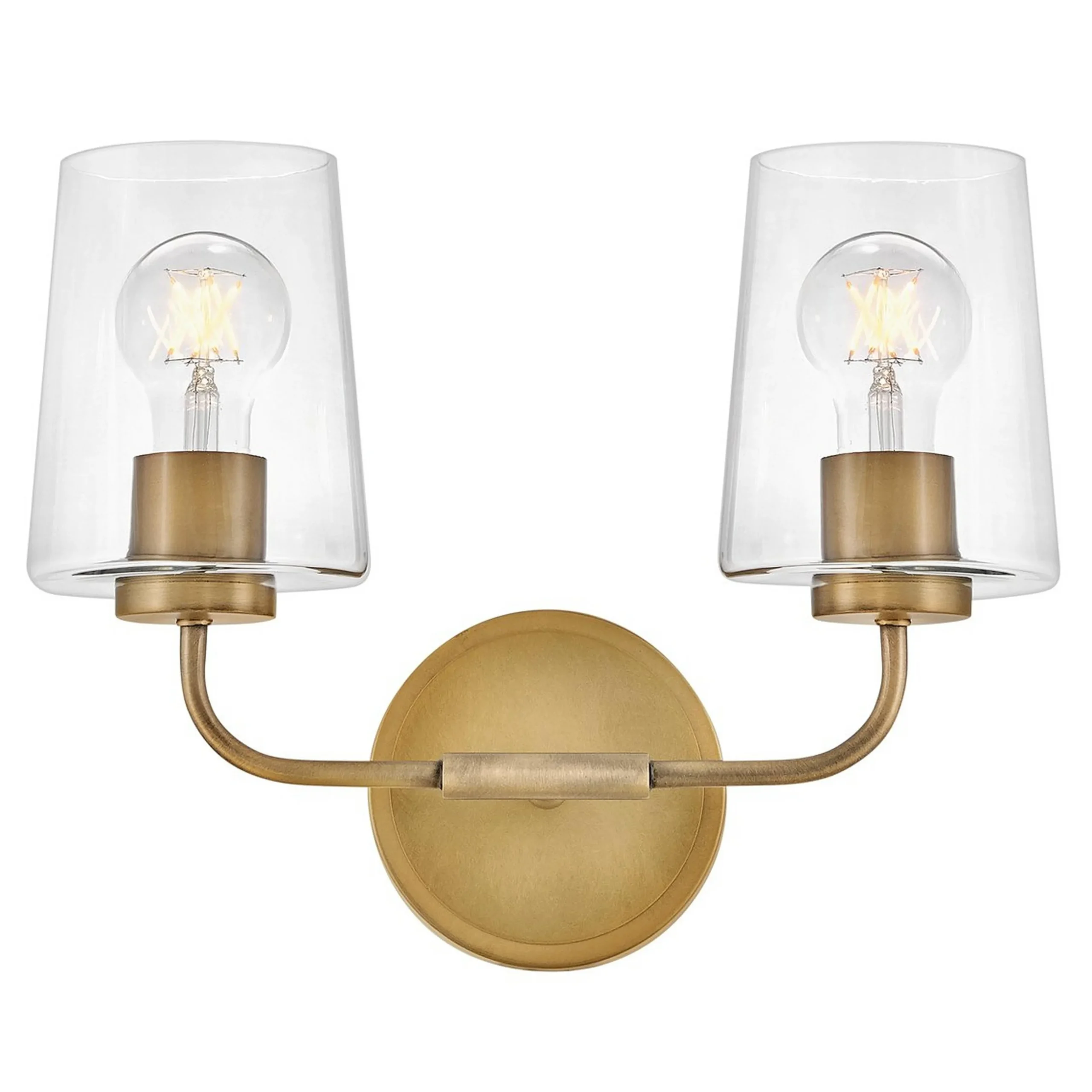 Jeida Clear Glass Vanity Light - 2 Light