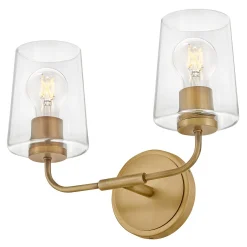 Jeida Clear Glass Vanity Light - 2 Light