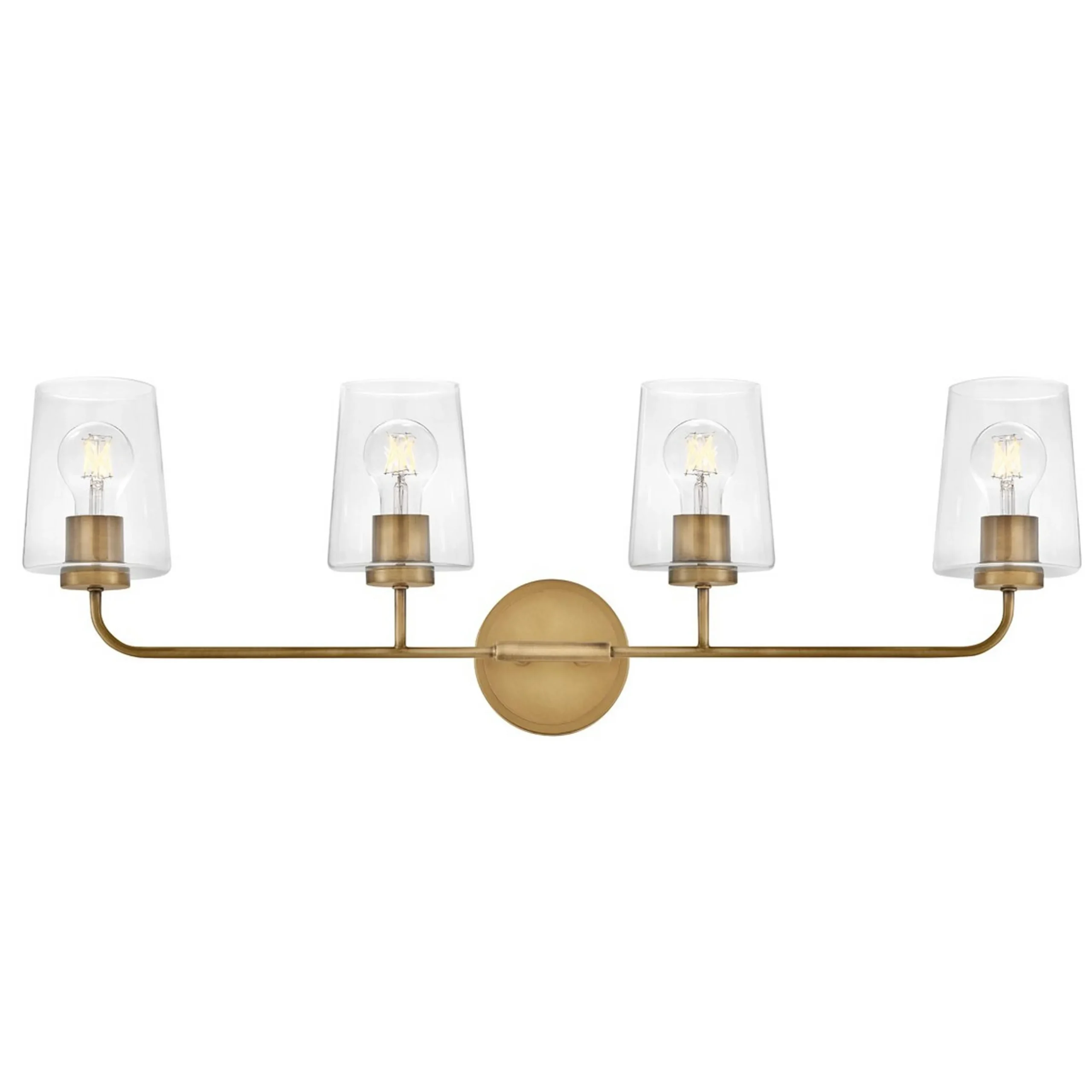 Jeida Clear Glass Vanity Light - 4 Light