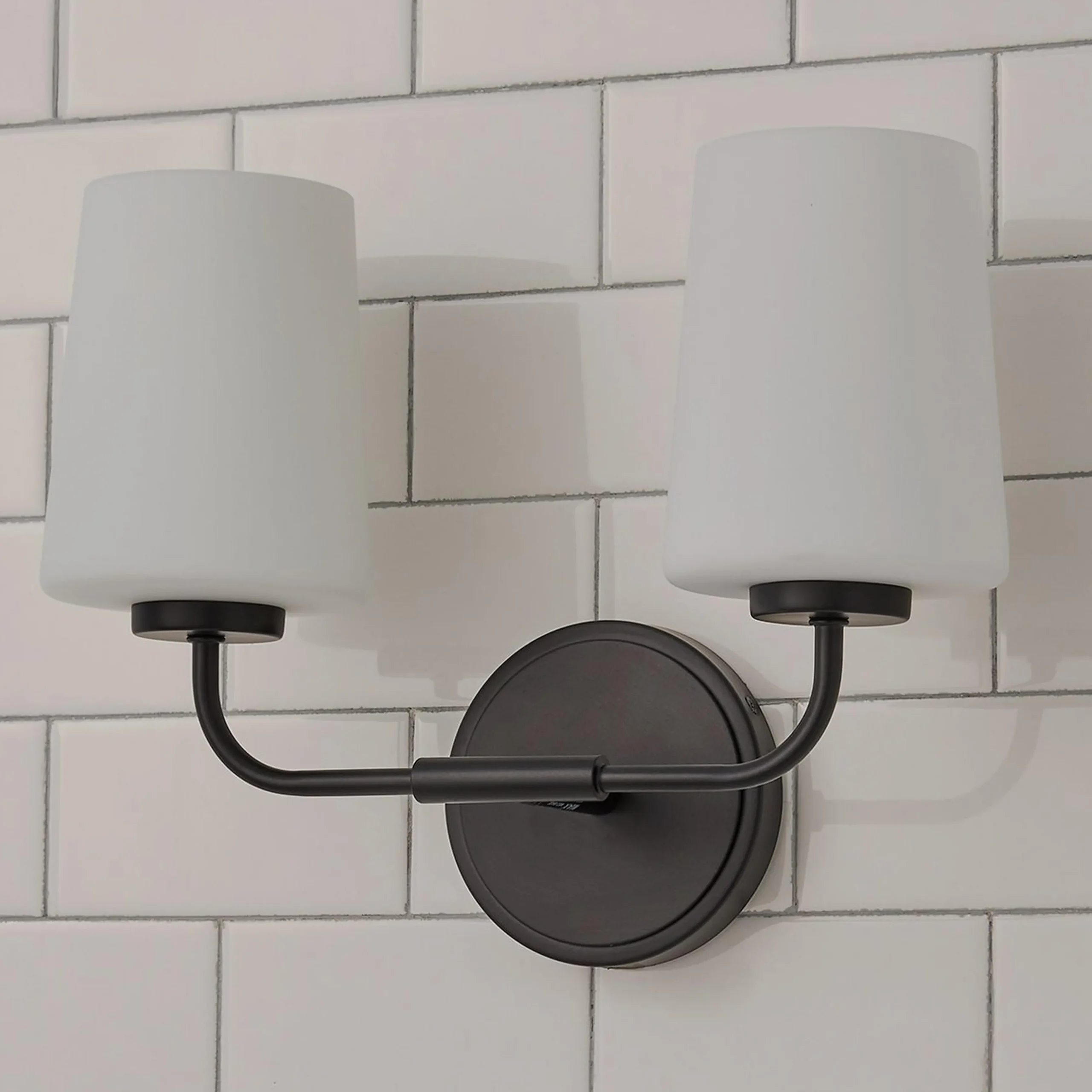 Jeida Opal Glass Vanity Light - 2 Light