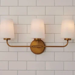 Jeida Opal Glass Vanity Light - 3 Light