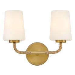 Jeida Rope Wrapped Vanity Light - 2 Light