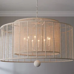 Jute Veil Chandelier - 12 Light