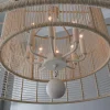 Jute Veil Chandelier - 8 Light
