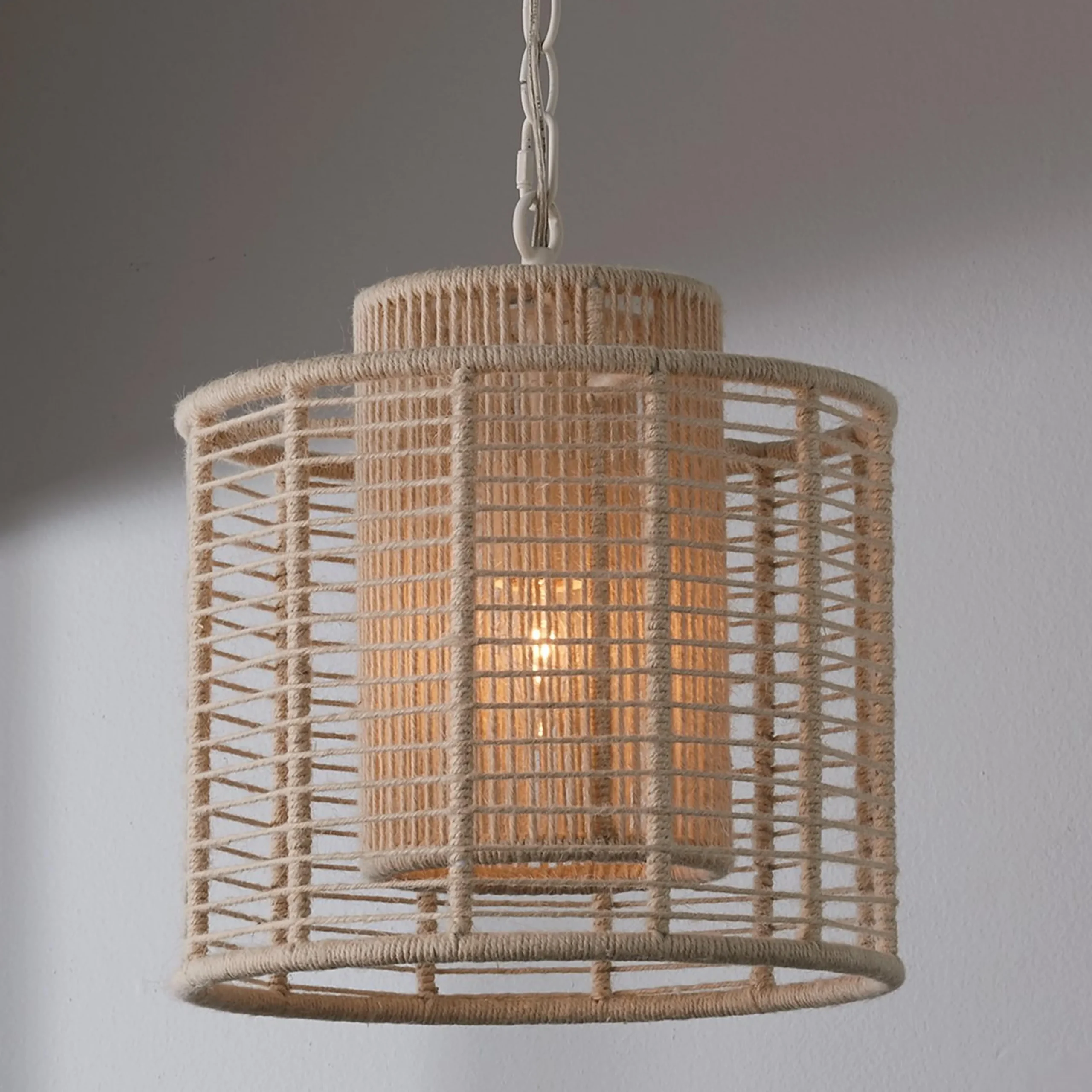 Jute Veil Pendant