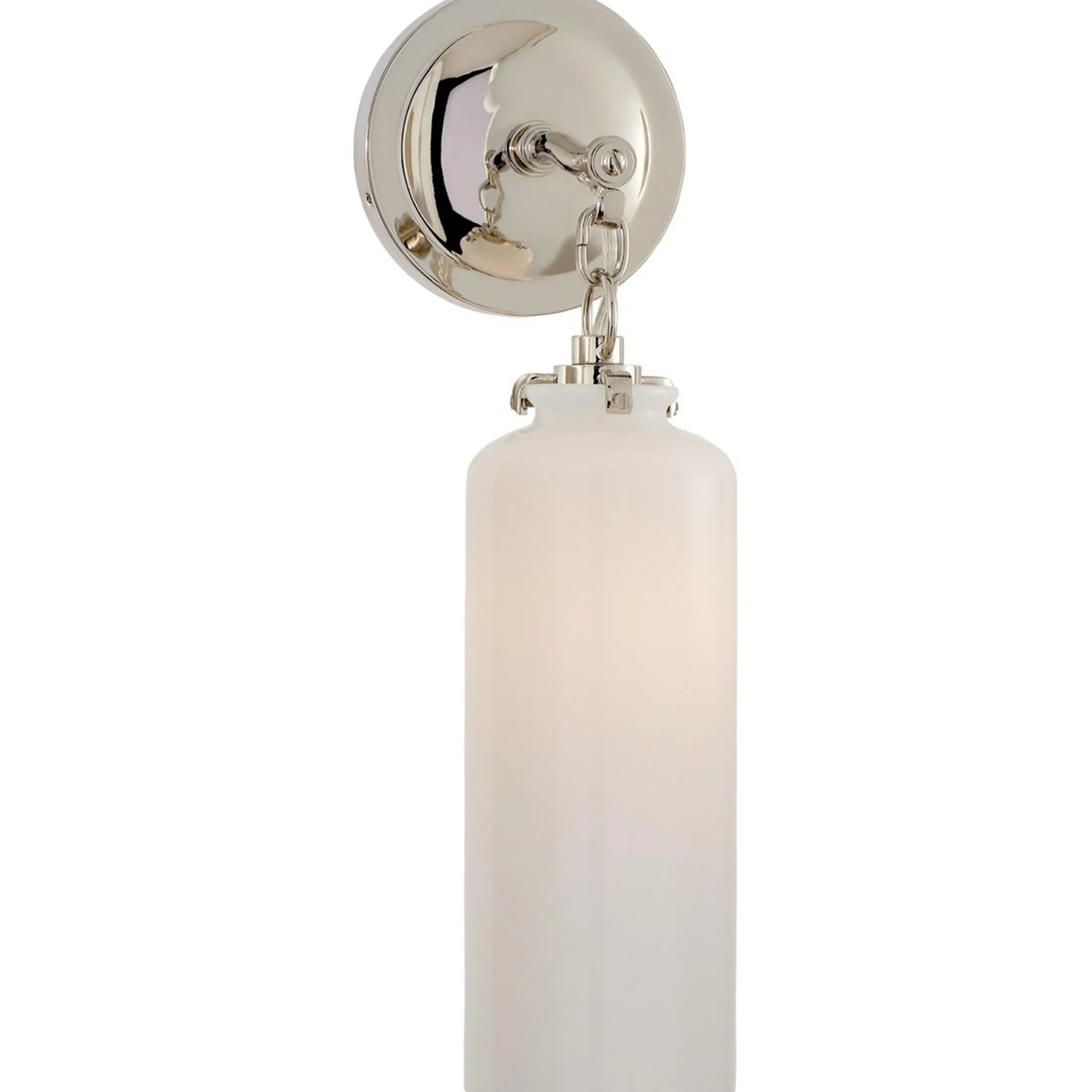 Kathleen Bath Sconce - White Glass