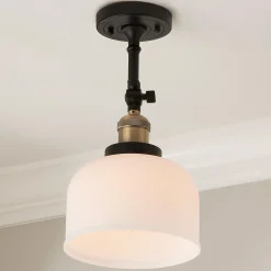 Kelsey Convertible Ceiling Light - Dome Frosted