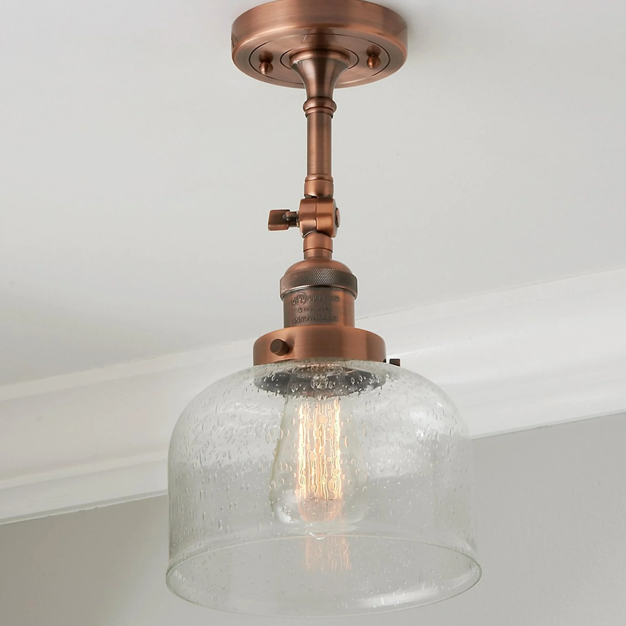 Kelsey Convertible Ceiling Light - Dome Seeded