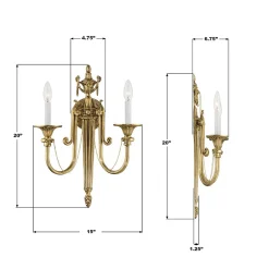 Lancret Sconce - 2 Light