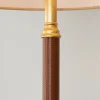 Leather Wrapped Table Lamp - Set of 2