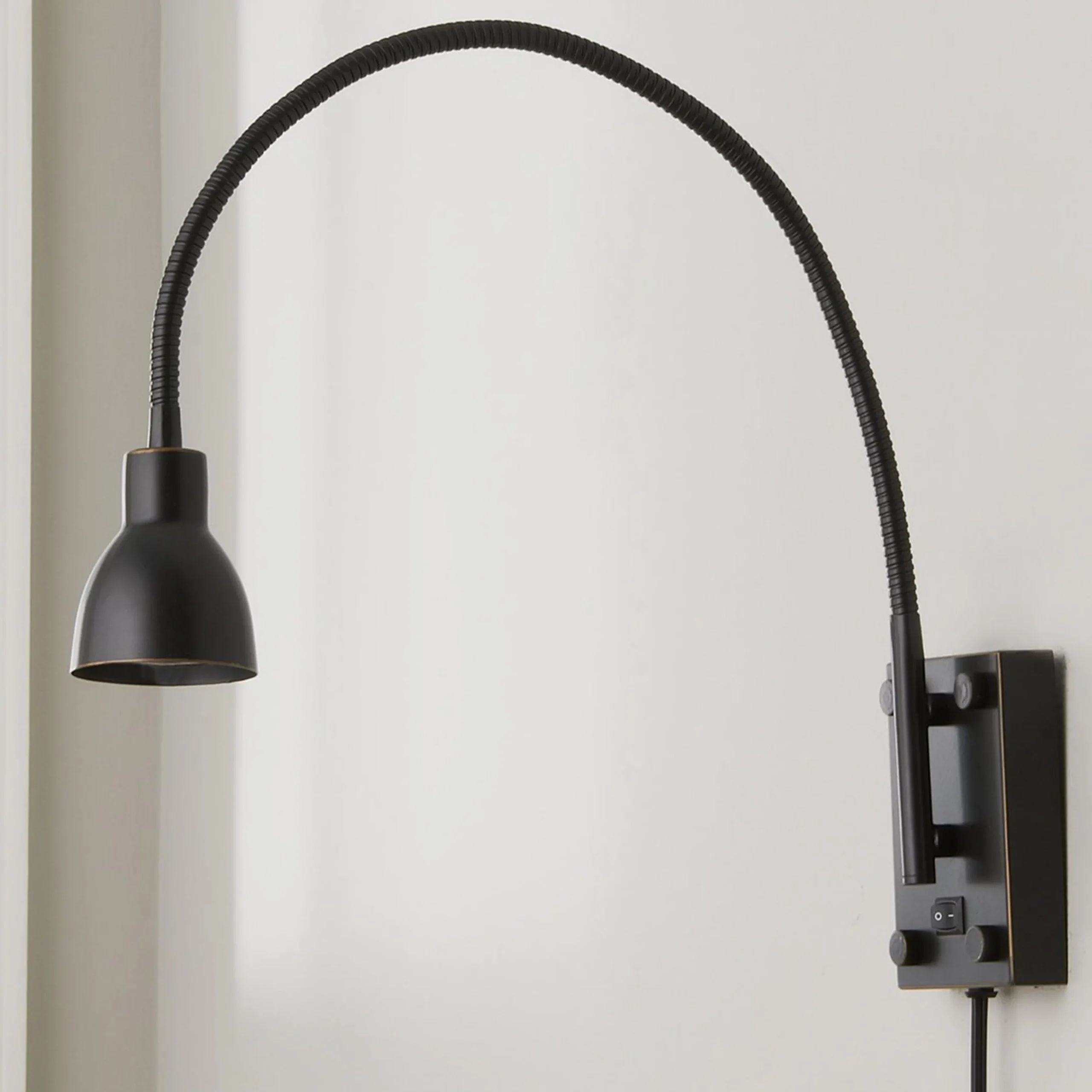 LED Gooseneck Reading Swing Arm Sconce