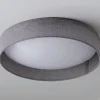 15" LED Linen Shade Ceiling Light