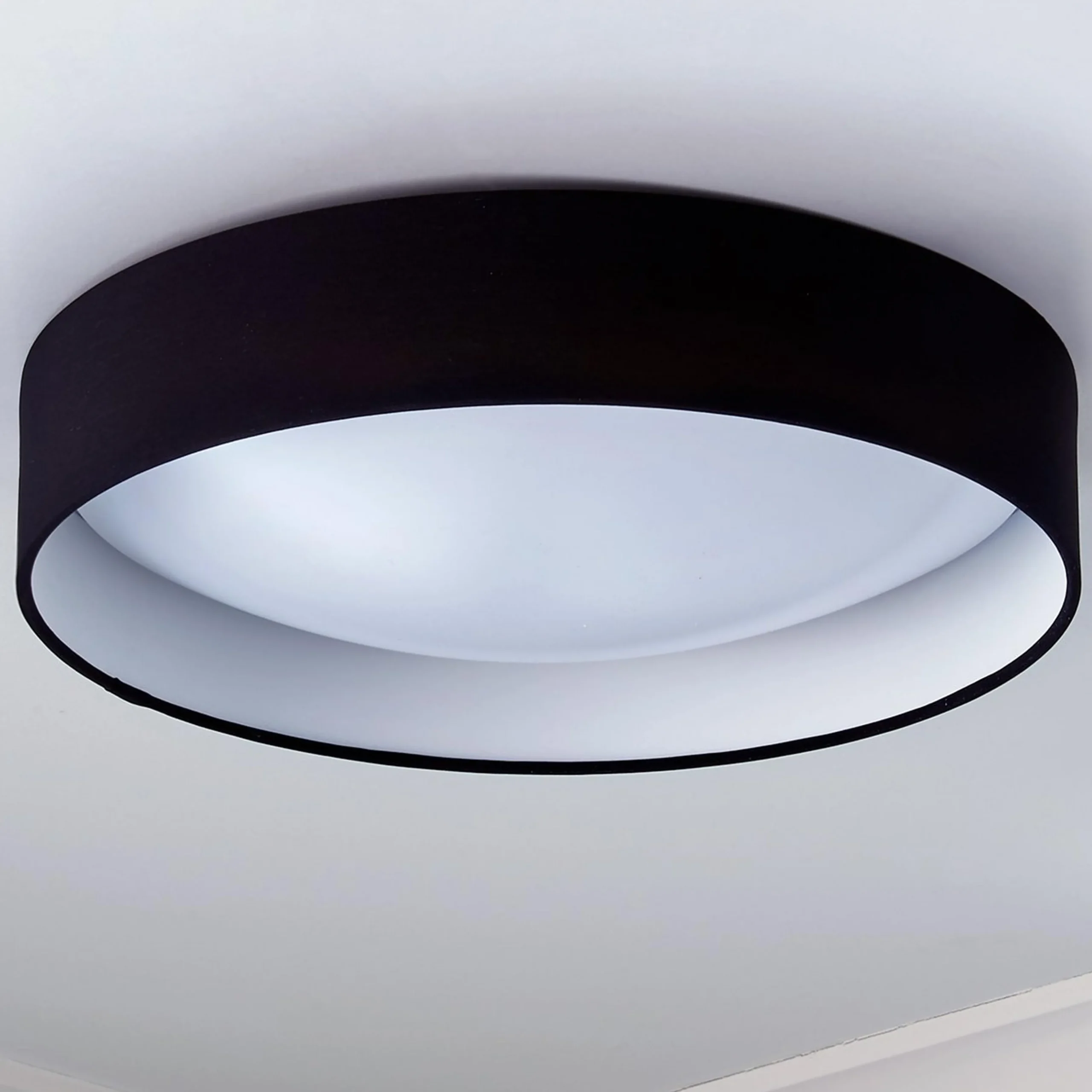 15" LED Linen Shade Ceiling Light