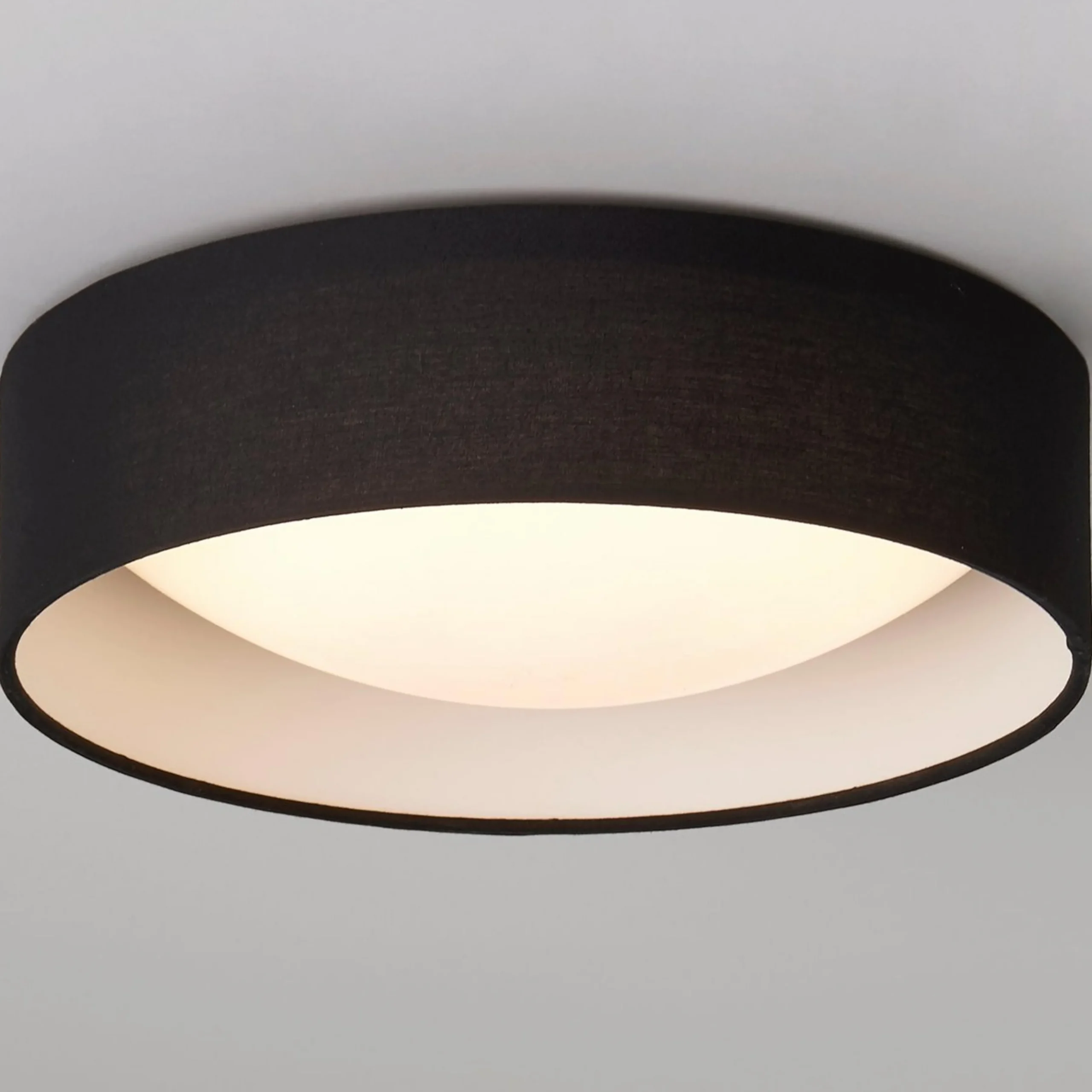 11" LED Linen Shade Ceiling Light