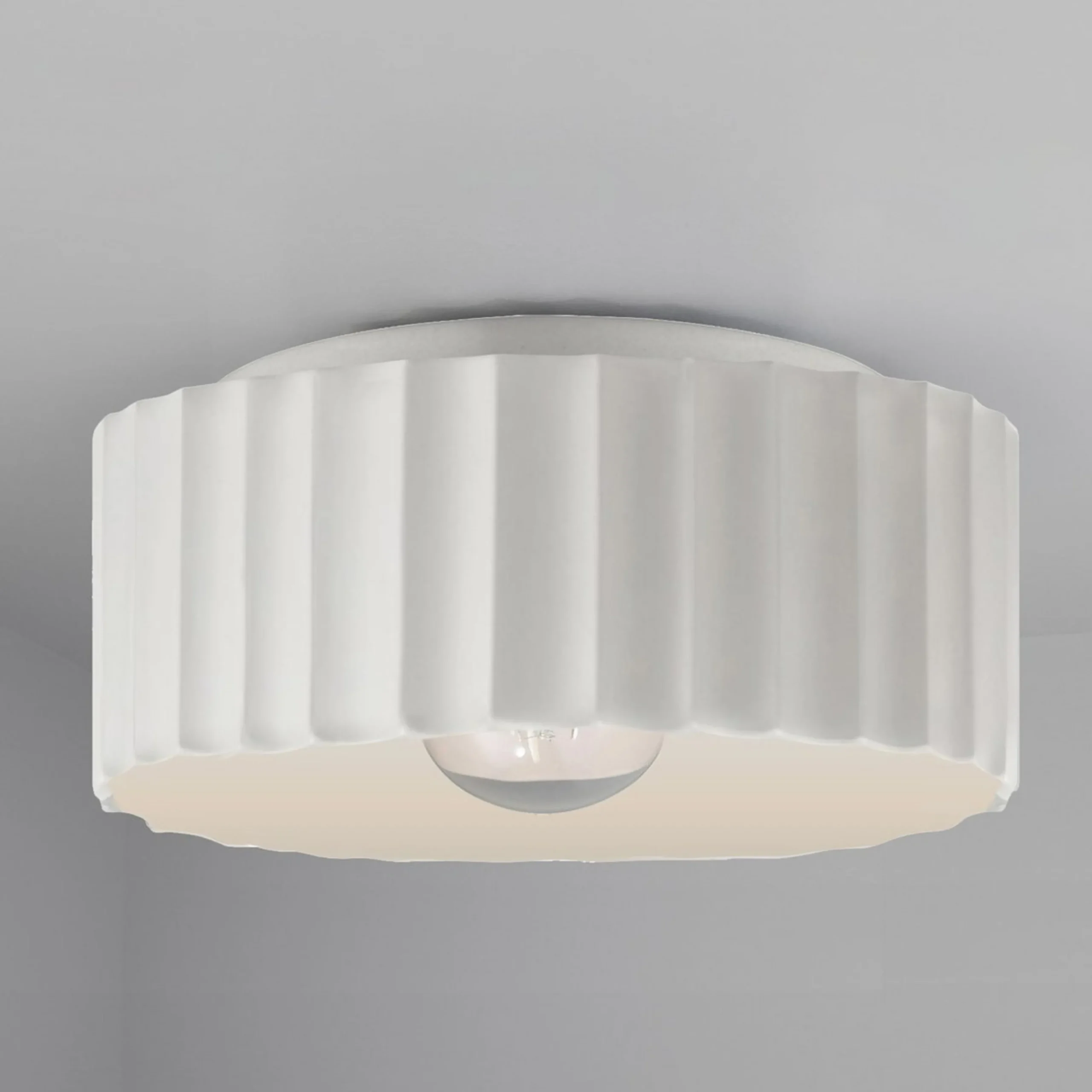 Lemnos Ceramic Ceiling Light - Large - Bisque
