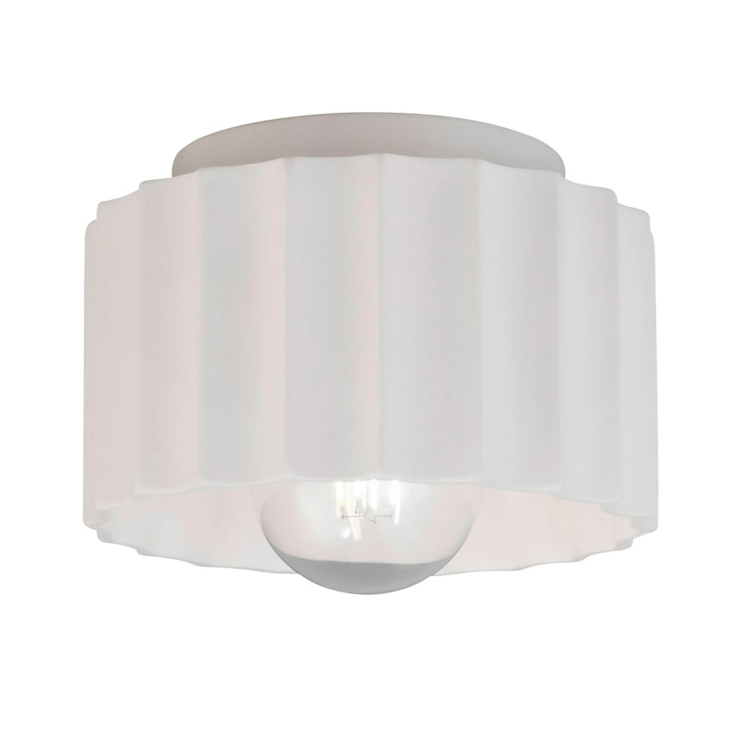 Lemnos Ceramic Ceiling Light - Small - Bisque