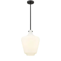 Lowell Pendant - White Glass