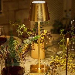 Lucy Cordless Table Lamp - Metallic