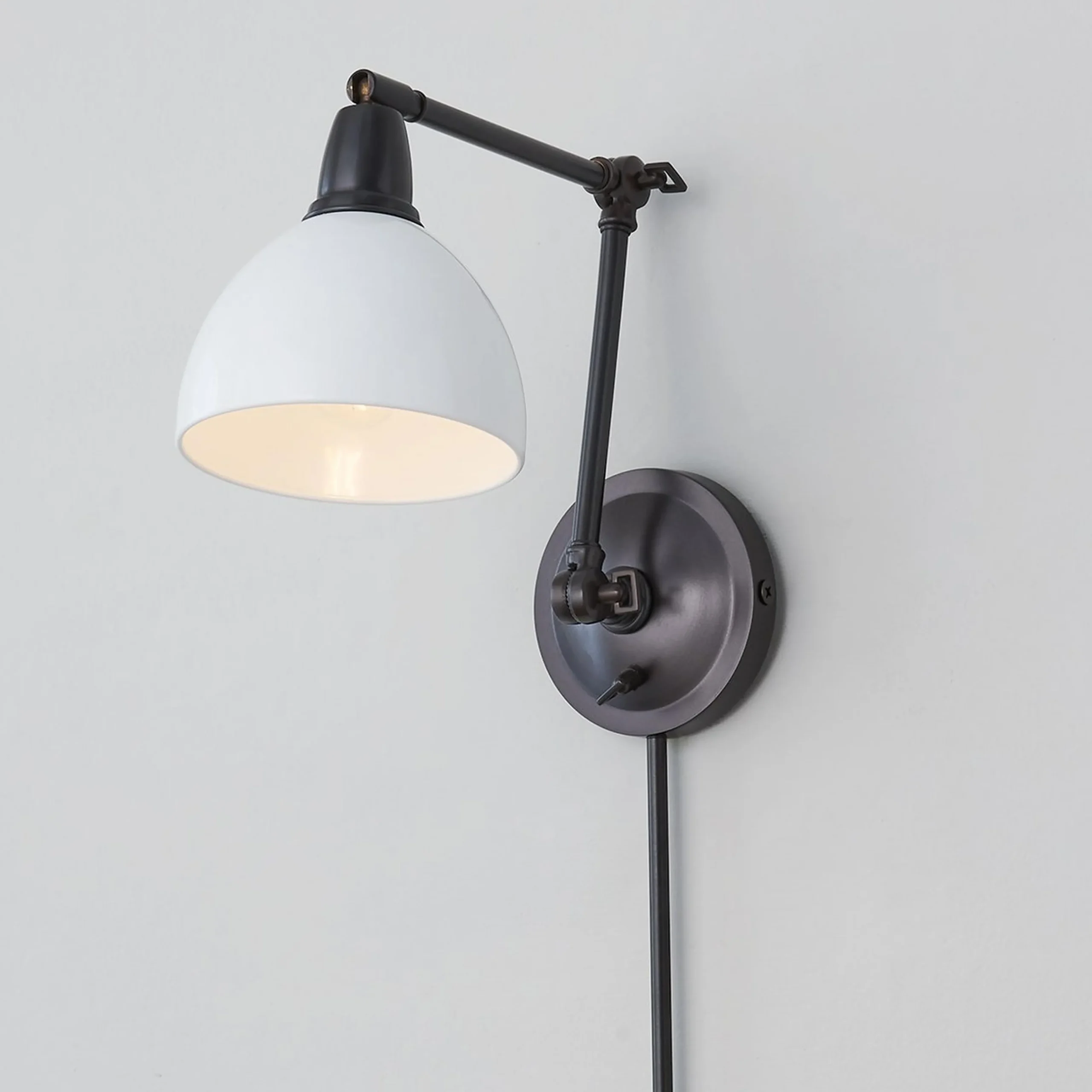 Lunar Luxe Library Swing Arm Sconce