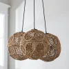 Macrame Jute Sphere Cluster Chandelier