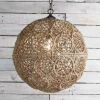 Macrame Jute Sphere Pendant - Medium
