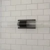 Malika Clear Glass Bath Sconce - 2 Light