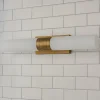 Malika Opal Glass Bath Sconce - 2 Light