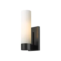 Malika Opal Glass Bath Sconce - 1 Light