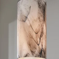 Marbled Glass Cylinder Pendant