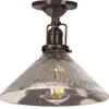 Mercury Glass Cone Industrial Ceiling Light