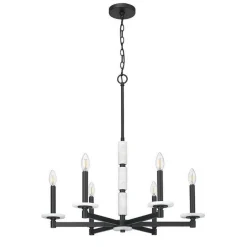 Mestra Alabaster Chandelier - 6 Light