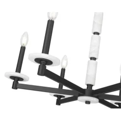 Mestra Alabaster Chandelier - 6 Light
