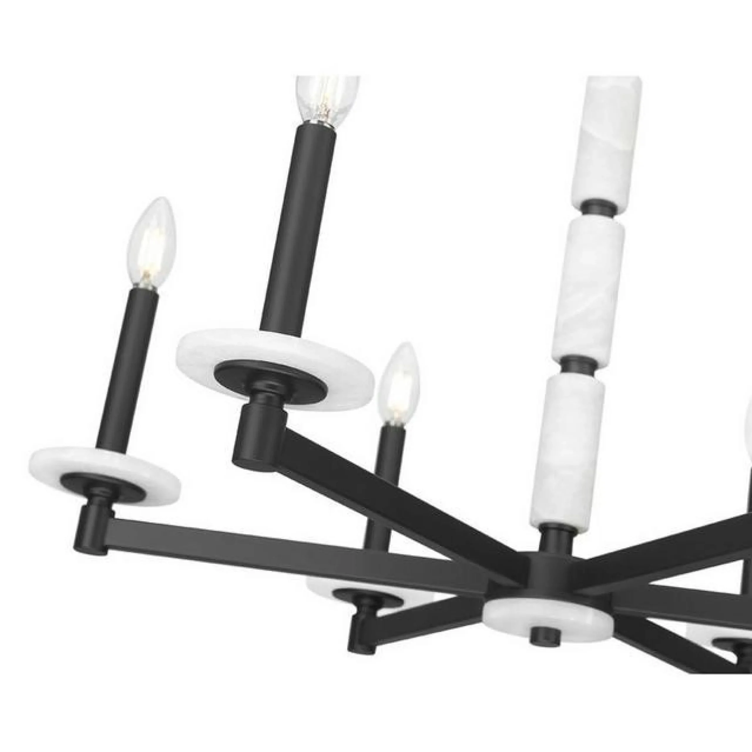 Mestra Alabaster Chandelier - 6 Light