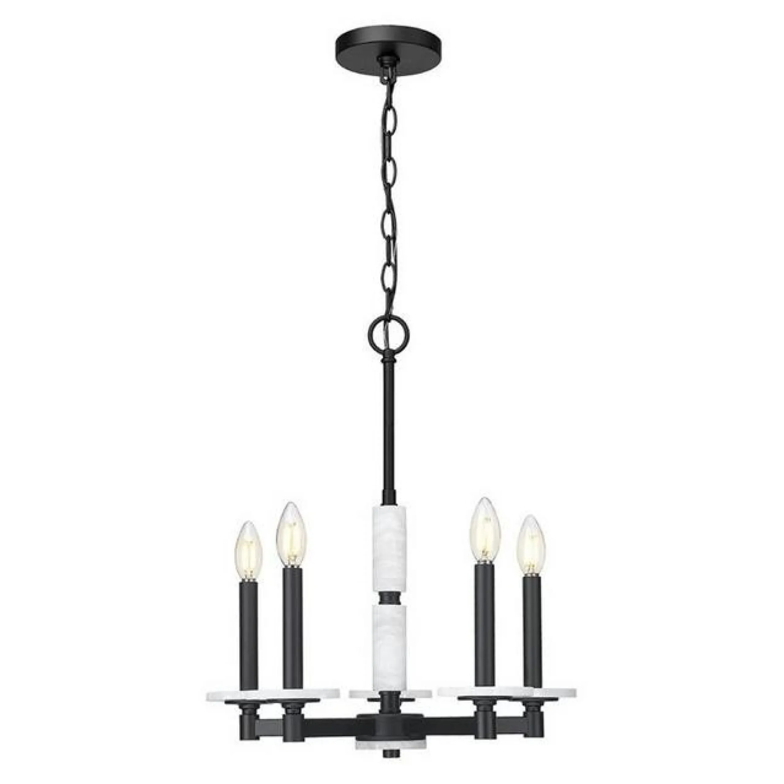 Mestra Alabaster Chandelier - 5 Light