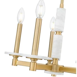 Mestra Alabaster Chandelier - 5 Light