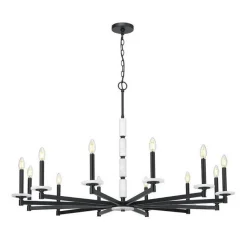 Mestra Alabaster Chandelier - 12 Light