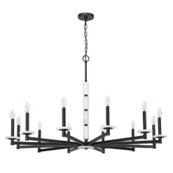 Mestra Alabaster Chandelier - 12 Light