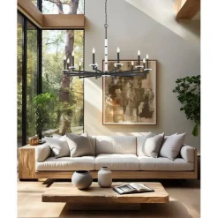 Mestra Alabaster Chandelier - 12 Light