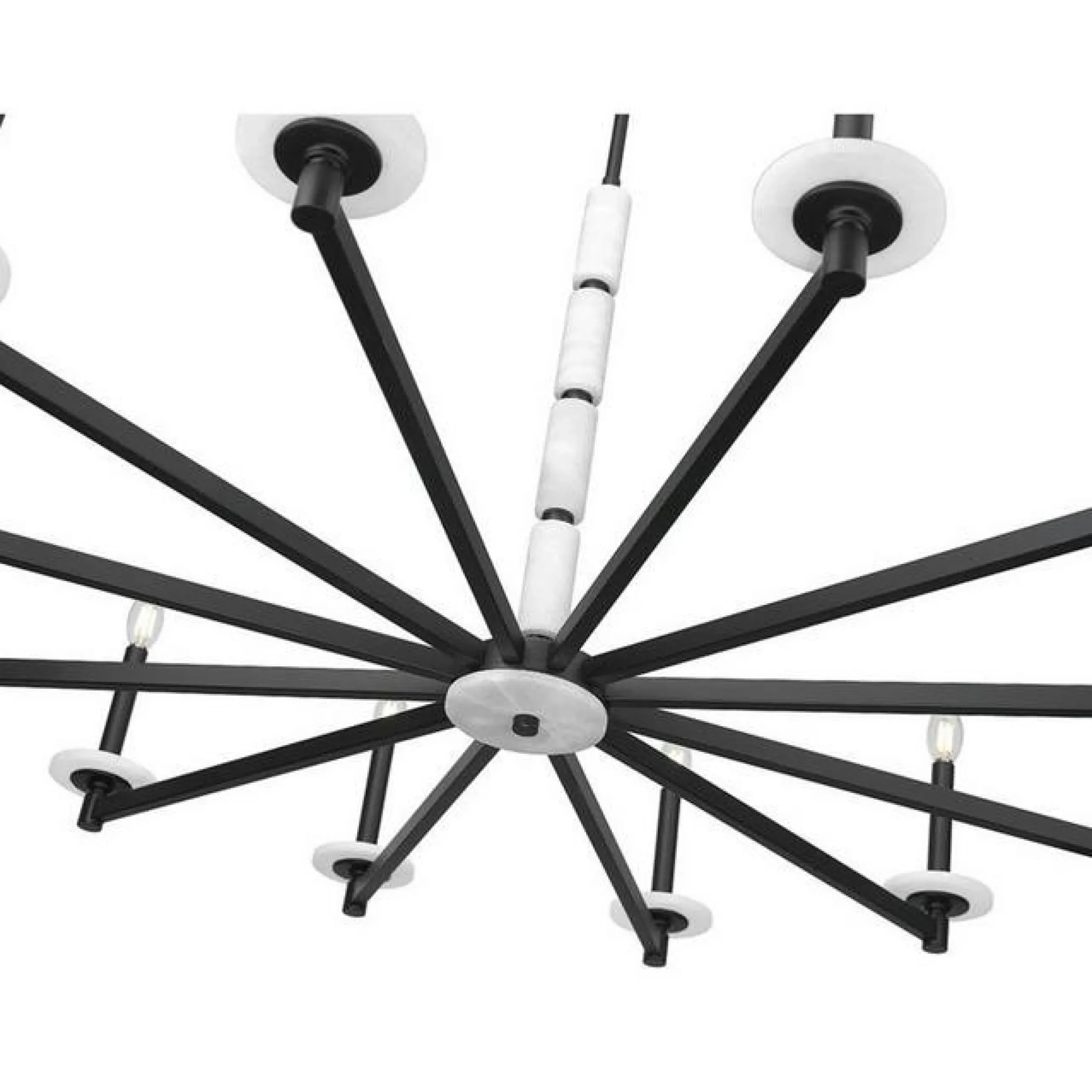 Mestra Alabaster Chandelier - 12 Light