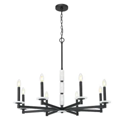 Mestra Alabaster Chandelier - 8 Light
